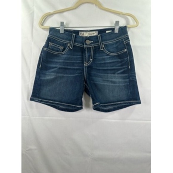 BKE Pants - BKE Denim Shorts Womens Size 25 Harper Dark Wash Embellished Pockets